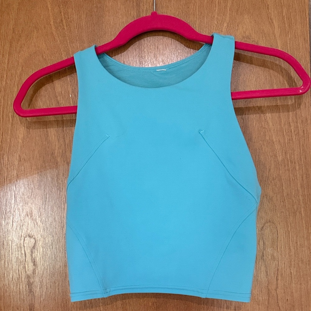 Lululemon Matching Set Tidal Teal Tank size 4 + Wunder Under Leggings size 6✨